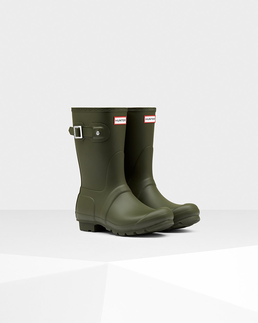 Women Hunter Original | Short Rain Boots Dark Olive | NZ-93456-RLVF